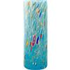 MurArt Vaso in Vetro di Murano da 1000ml Celeste Collezione Tower in Vetro Soffiato a Mano in Lavorazione Artigianale Made in Italy