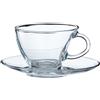 Pasabahce SET 6 TAZZE CAPPUCCINO+6 PIATTINI MOD.PENGUEN- CL. 23 DIAM. MM. 96