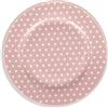 Nada Home Servizio di piatti piani Isabelle Rose a pois Shabby chic in porcellana 6pz 5095