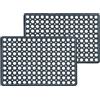 Astra Tappetino in gomma resistente alle intemperie, per esterni, antiscivolo, molto robusto, per esterni, set da 2, 40 x 60 cm