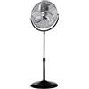 Generico Zephir Ventilatore a piantana Acciaio Cromato/nero Pala 50 cm 3 velocità 3 pale altezza regolabile max 150cm potenza 120W