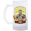 AL PRODUCTION Boccale da birra personalizzato con etichetta personalizzata. regalo festa del papà , Natale, compleanno, nonno, collega, Personalizzabile per gli amanti della birra (Ora sarei immortale)