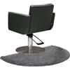 Biggittig Tappeto da pavimento semi-rotondo per salone di parrucchiere, 3 ft x 5 ft, tappetino per sedia per salone di parrucchiere, tappetino anti-fatica per salone di parrucchieri