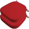 DOGACA Set 4/2 Cuscini Sedia da Cucina/Cuscini di Seduta, 40x38 43x40 43x42cm (3/5/8CM Spessore) Confortevole Cuscini Coprisedia da Cucina,con Lacci Imbottito,Lavabili(7,2pcs:40x38x5cm)