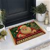 Generic Zerbino con musica di Babbo Natale, zerbino per interni ed esterni, decorazione natalizia colorata, in gomma antiscivolo per ingresso anteriore, 73 x 43 cm