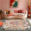 AAFUOO Tappeto Tigre Animale, Tappeto Tigre Tibetano Boho per Soggiorno, Tappeto Orientale con Motivo Nazionale Esotico per Camera da Letto Bambini Tappeto Antiscivolo Lavabile 170x240cm