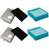 Eawfgtuw Filtro al carbonio di ricambio per aspirapolvere HEPA compatibile con Miele Blizzard CX1 e Boost CX1 Series tra cui 125 Edition, Gala Edition, Active, Cat & Dog, Parquet (2 set)