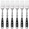 GRÄWE Forchette da dessert serie Norimberg, set da 6 pezzi, manici neri