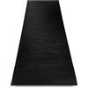 Tex family Tappeto in Legno Bamboo Woody © Passatoia Antiscivolo Multiuso Cucina Bagno Ingresso (Cm. 50x360, Unito Nero)
