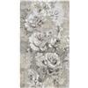 Pierre Tappeti Tappeti Arredo ROSE TORTORA salotto soggiorno camera, disegno floreale giardino fiorito, multiuso lavabile antiscivolo cm.65x110 (Coppia)