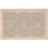 REDS Zerbinando - Tappeto Over 009 Beige - 50x120 cm - Tappeto Multiuso in Poliestere con fondo Antiscivolo per Ingresso, cucina, bagno, salotto, camera