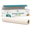 Palucart carta forno 50 m larghezza 33 cm antiaderente carta per cucina (1 rotolo)