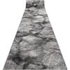 rugsx Passatoia SILVER Marble Marmo, tappeto per corridoio, tappeto per cucina, tappeto da pavimento, moderno, varie dimensioni, grigio 80x210 cm