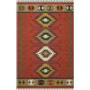CASAVANI - Tappeto Kilim 15,2 x 20,3 cm, rosso e multicolore, in lana e iuta intrecciata, per interni ed esterni, tappeto a trama piatta, tappeto ad alto traffico, casa sul lago, camera da letto, sala