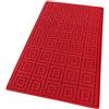 emmevi Tappeto Cucina 3D Antiscivolo Tinta Unita Lavabile Morbido Assorbente Mod.EVITA 57X290 ROSSO