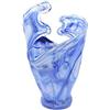 Tammaro Home Vaso in Vetro di Murano Blu Modello Onde