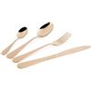Excelsa Drops Set 24 Posate Miste, Rame, Manico Martellato, Acciaio INOX