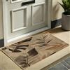 Generic Zerbino con foglie tropicali, motivo botanico marrone, per interni ed esterni, decorazione stagionale, in gomma, impermeabile, antiscivolo, assorbe la polvere, facile da pulire, 73 x 43 cm