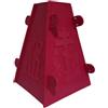 Euromix Stampo per dolce pasquale di ricotta (altezza 17 cm) per 1-1,300 kg Pasotshniza in plastica (Rosa)