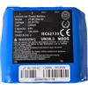 EHSHD Batteria 25,2 V 4000 mAh JT-BC204-02, compatibile con EVERCROSS Electric Self Balancing Scooter Twist Car Hoverboard Batteria agli ioni di litio 1 pz