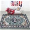 Liveinu Tappeto Soggiorno Tappeto Vintage Stile Persiano Orientale Tappeto a Pelo Basso Antiscivolo Lavabile per Iingresso Corridoio Bagno Camera da letto, blu scuro persiano, 60x90cm