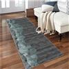 Siunwdiy Tappeto Passatoia Cucina Antiscivolo Lavabile Grigio Blu Tappeto Corridoio Extra Lungo 1.8 Metro Moderno Motivo Geometrico per Ingresso Sala da Pranzo Camera Scale, Tappeti Runner Largo60x180 cm
