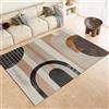 Generic Tappeto Salotto Pelo Corto 120x170cm Arco di Linee Geometriche Moderni Tappeto Camera da Letto Lavabile, Astratto Tappeti Grandi Morbido Antiscivolo e Resistente All'usura