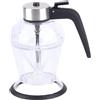 HERCHR Dispenser per miele in vetro a forma di diamante, 200 Ml Contenitore per Sciroppo per Servire Miele e Sciroppo