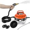 Irishom Pulitore a vapore portatile portatile da 2500 W Macchina per la pulizia a vapore pressurizzata ad alta temperatura con testine