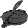 Cyrank Pressa Per Tortilla, Tortilla Maker Manuale Roti Maker Pressa Per Impasto Quesadilla Maker Pressa Per Tortilla in Lega di Alluminio Pressa Rotis Pressa Per Quesadilla Per Taco(20cm-Nero)