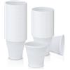 DETERMONDO 1000 Bicchierini Caffè Plastica Monouso 80cc Tazzine Bianche Usa e Getta Resistenti Professionali per Espresso Corto Ristretto Ideali per Bar Distributori Automatici Ufficio Casa Feste