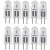 UGEFKMQ 10Pc Lampadina Alogena G5.3 24V 50W Lampadine Cristallina Alogeno Lampada Delle Capsule GU5.3 Base a doppio ago Dimmerabile Bianco Caldo 10 W