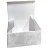 Regalami.shop, 12 scatole per bomboniera di alta qualità cm.12x12 h.5 automontante, in cartoncino rigido, color bianco, effetto paerlato, astuccio per bomboniera