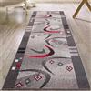 Mazovia Tappeto per Corridoio - Passatoia Corridoio Moderne Geometrico - Tappeto a pelo Corto per Ingresso, Salotto - Certificato Oeko-Tex - Corridore a Metro - Larghezza 120 cm - Grigio 120x200 cm