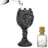 Generic Calice Da Vino Con Draghi Medievali - Coppa In Acciaio Inossidabile Con Design Fantasy, Bicchiere Da Collezione | Calice Sicuro Per Bere Vino O Bevande, Bicchiere Gotico Decorativo Per Uso Quotidiano,