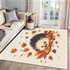 AUWUUA Tappeto Riccio per Cameretta Bambini 100x200cm Simpatico Tappeto con Cartoni Animati e Animali della Foresta, Zerbino Lavabile Antiscivolo per Cameretta e Sala Giochi, Tappeti per Bambini