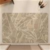 LNXSESN Tappeto Bagno Foglie Tropicali Marroni Tappetino Bagno Poliestere Asciugatura Rapida Tappetino Doccia Assorbente Tappeto Doccia Antiscivolo Tappetini Tappeti Lavabile Zerbino Ingresso 40x60cm