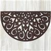 Casa Service FLODRESS Zerbino Gomma 45x75 cm Rettangolare per Ingresso, da Esterno, Stile Ferro Battuto, Decorato, Resistente, Antiscivolo, Drenante (Copper)