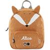 Upstitch Studio Trixie: Zaino e Borraccia per Bambini, per l'Asilo e Chitarra, Personalizzato con Nome Singolo o Come Set, Volpe, Rucksack Small