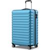 NUMADA NEWTECK NUMADA - Valigia Grande Upfly 25Kg Upfly 28' ABS (75x49x29cm) con chiusura a combinazione e 4 ruote doppie a 360 | Resistente | Leggera | Interni a scomparti | Blu