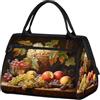 Mexpekil Borsone da viaggio impermeabile borsa da palestra Carry On Weekend Borse per la notte Grande bagaglio a mano borse per donne uomini bambini, Uva Mela Frutta