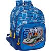 safta HOT WHEELS SONNY - Zaino scuola per bambini, ideale per bambini di diverse età, comodo e versatile, qualità e resistenza, 32 x 15 x 42 cm, colore blu navy, Blu navy, Estándar, Casual