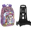Franco Cosimo Panini Tokidoki, Scuola Elementare Organizzato Con Staccabile New Zaino Trolley Unisex Bambini E Ragazzi, Multicolore, Taglia unica