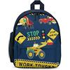 LafalPer Piccoli Zaini per Bambini Zaino Semplice con Stampa Camion dell'escavatore del fumetto Borsa da Scuola Carina Leggero per Asilo Elementare