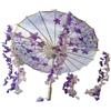 predolo Ombrello cinese giapponese in carta oleata, parasole orientale in carta oleata per la fotografia, Viola E Rosa