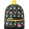 Pokémon Zainetto Bambino Adolescenti Pikachu Charizard Zaino Scuola Zaini Sportivi per Viaggi e Sport Anime Regali Bambini (Nera AOP)