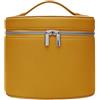 Generic Borsa da viaggio portatile in pelle, borsa cosmetica rimovibile con scomparto for il lavaggio separato, unisex(Yellow)
