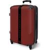 NoBoringSuitcases.com® Valigia Media Rigida 67 cm 72L, Grande Trolley Leggero da Stiva 20 kg, Bagaglio a Righe Nere, Disponibile in 6 Colori