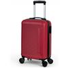 Valigeria.shop Trolley 10 kg Valigia Rigida Bagaglio a Mano 52x34x20 cm 4 Ruote Doppie Rimovibili Girevoli 360° Guscio in ABS Leggero e Resistente Unisex per Viaggi in Famiglia e Lavoro Offerta Mod.1186 (Rosso)