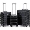Flight Knight ABS 3 Taglia Valigia Leggera Compatibile Con Alitalia, easyJet, RyanAir, Air Italy E Tanti Altri! Trolley Bagaglio A Mano 55x35x20 cm Grande Bagaglio Da Stiva 4 Rotelle.